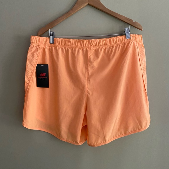 New Balance Orange Athletic Shorts Moisture-Wicking Design - Picture 5 of 17